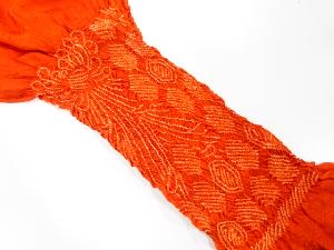 正絹　絞り　帯揚げ